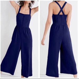 Madewell  Button-Front Wide-Leg Jumpsuit